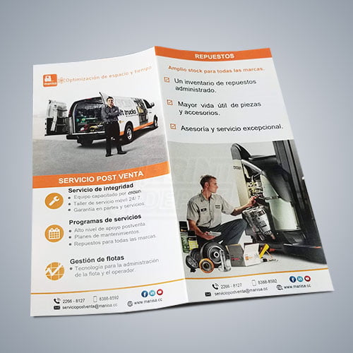 Brochures dípticos