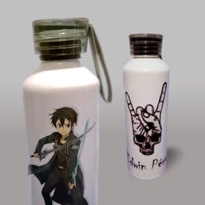 Botella deportiva 600ml tapa rosca plástica