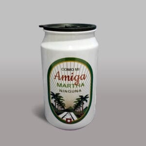 Vaso metálico tipo lata 350ml
