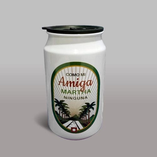 Vaso metálico tipo lata 350ml