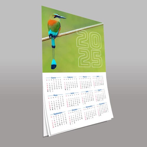 Calendarios de pared con faldilla